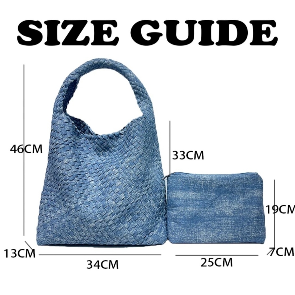 Denim Tote Bag - Picture 2 of 6